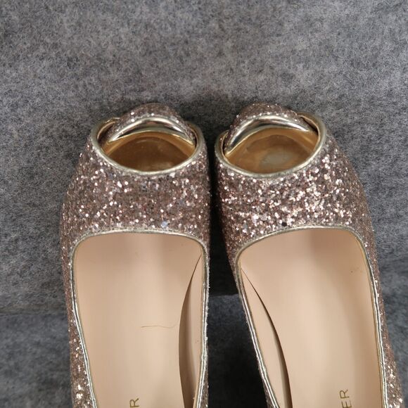 Marc Fisher Shoes Women 7.5 Platform Pump Peep Toe Glitter Fashion Harpyly Ombre - Picture 10 of 14